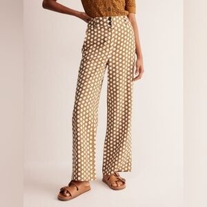 Boden Westbourne Linen Women's Trousers NWOT (Size 12 Long)